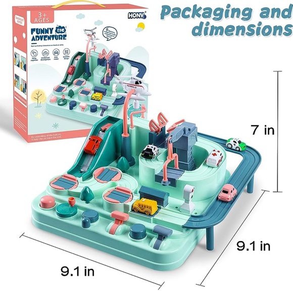 HONY Pre School Mechanical Structure Kids Race Track Car Adventure Toys - Picture 4 of 4